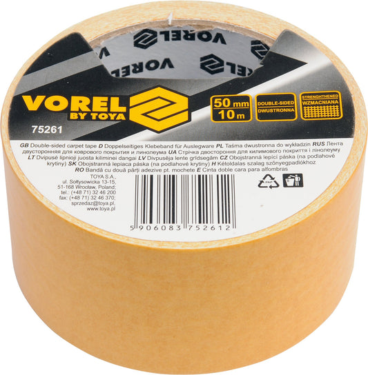 Vorel Doppelseitiges Klebeband - 50 mm x 10 m