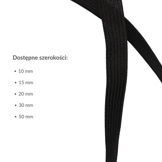 Elastic band - 15 mm/5 m black