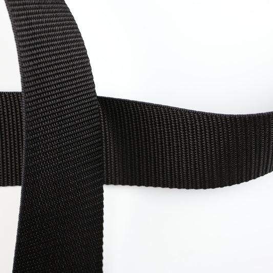 Webbing tape - polypropylene 10 mm/1 m black