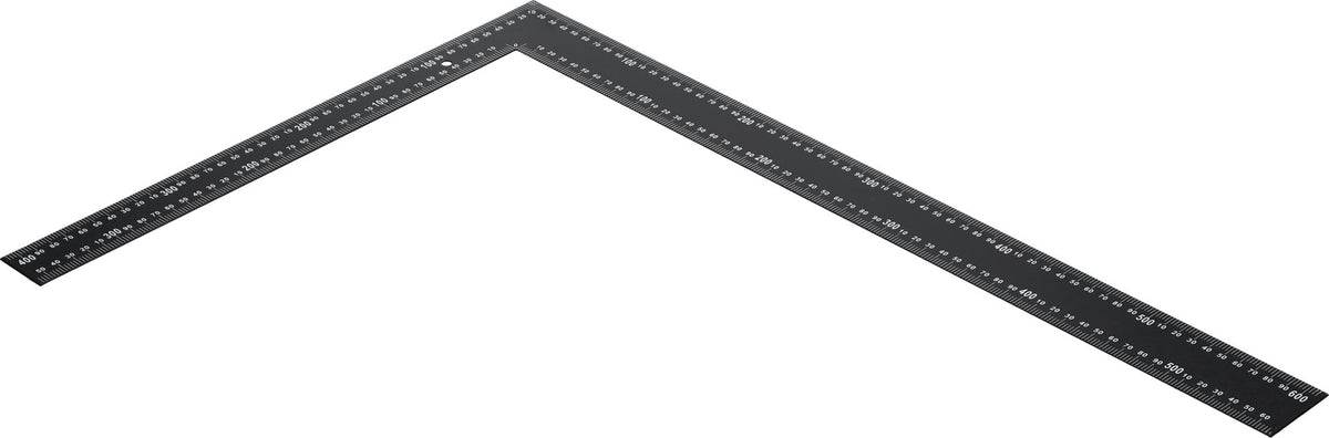 Kątownik metalowy Vorel - czarny 600x400 mm