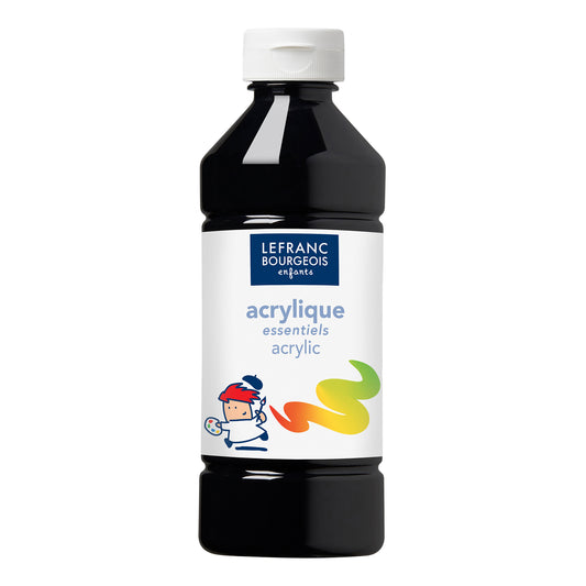 Farba akrylowa Lefranc Bourgeois - Czarny 500 ml
