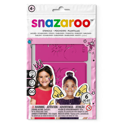 Snazaroo Gesichtsmal-Schablonen - Mädchen 6 Stk.