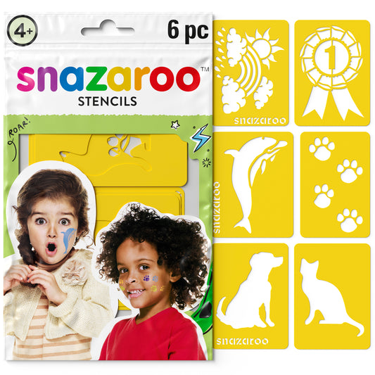 Snazaroo Gesichtsmalerei-Schablonen - Universal 6 Stk.