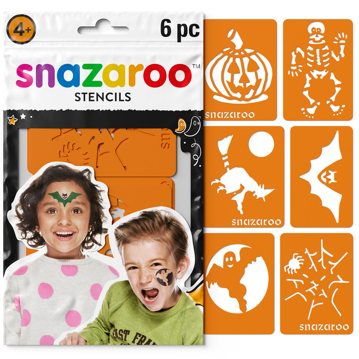 Snazaroo Gesichtsmal-Schablonen - Halloween 6 Stk.