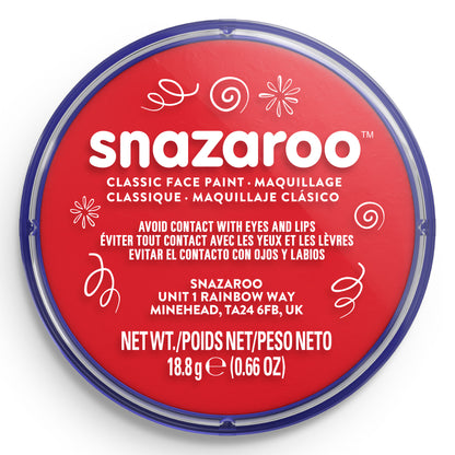 Snazaroo Face and Body Paint - Bright Red 18 ml