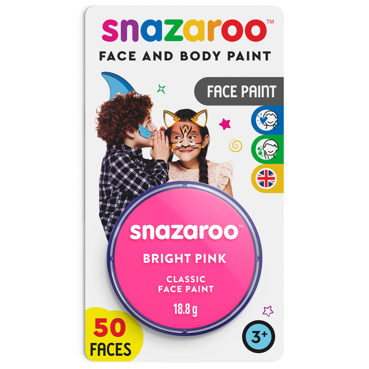 Snazaroo Gesichts- und Körperfarbe - Hellrosa 18 ml