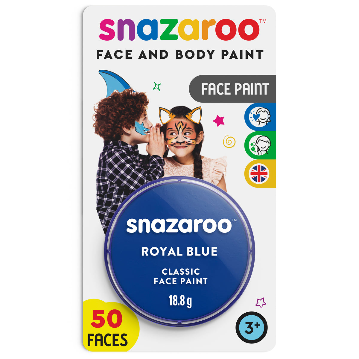 Snazaroo Körper- und Gesichtsschminke - Royal Blue 18 ml