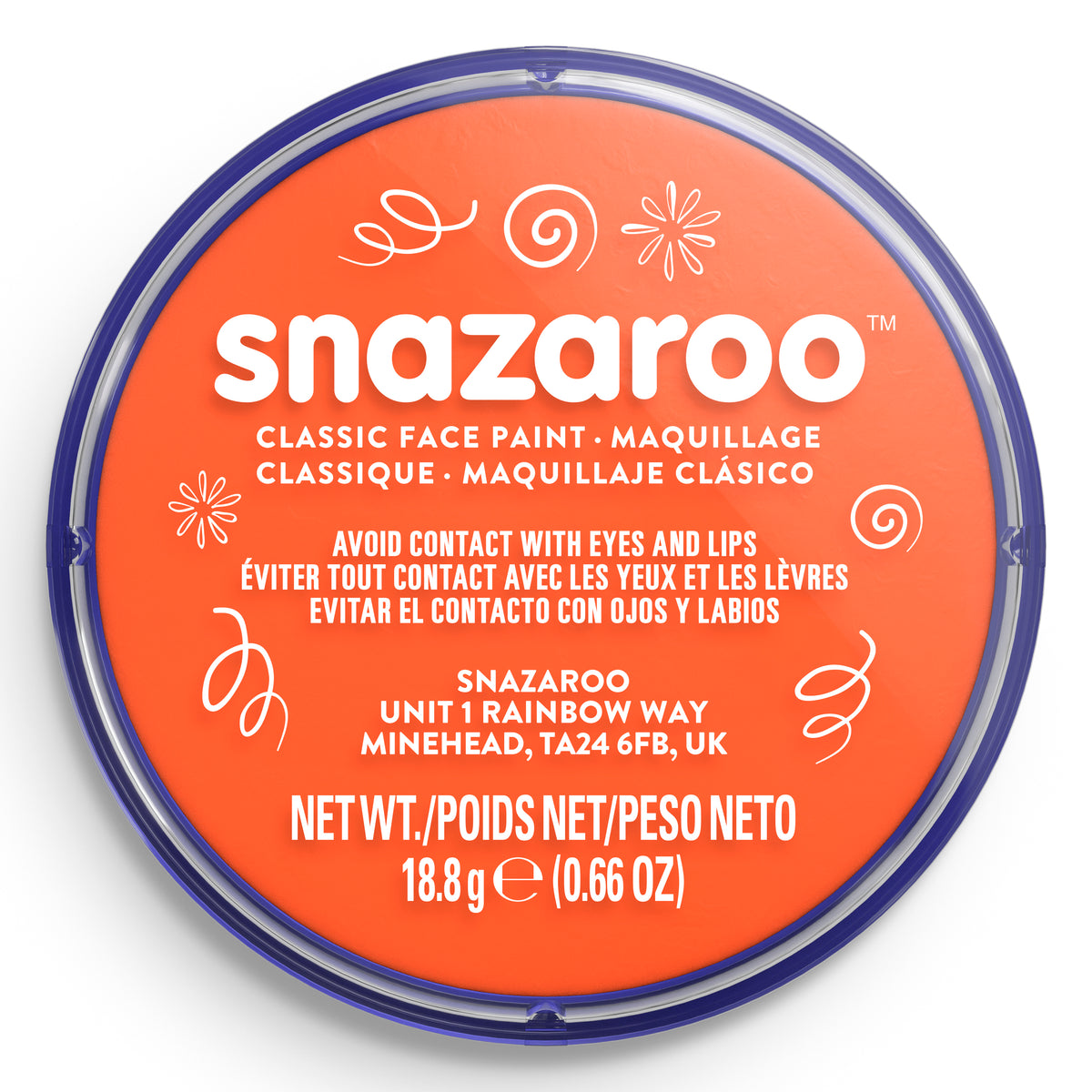 Snazaroo Gesichts- und Körperfarbe - Orange 18 ml