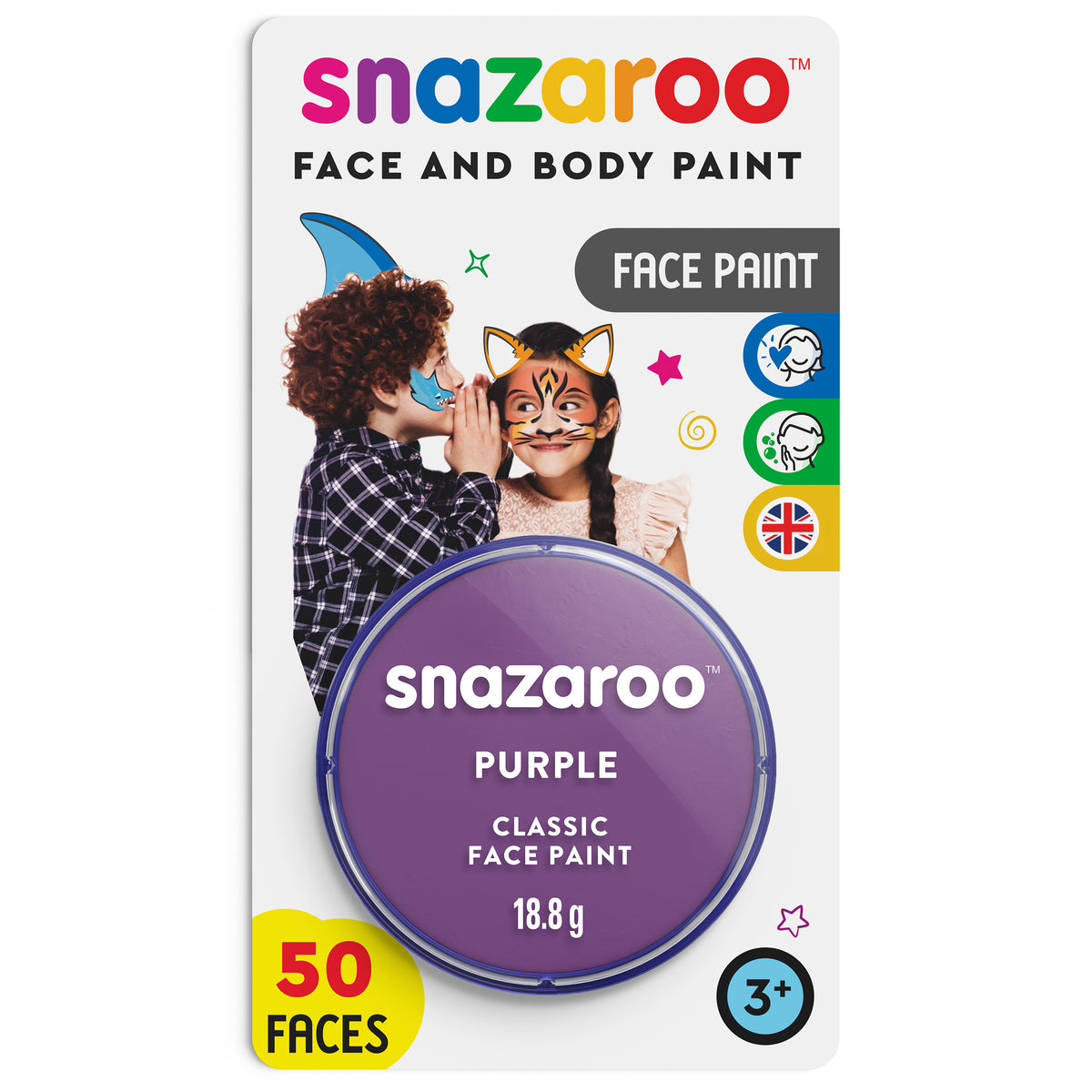 Snazaroo Gesichts- und Körperfarbe - Lila 18 ml