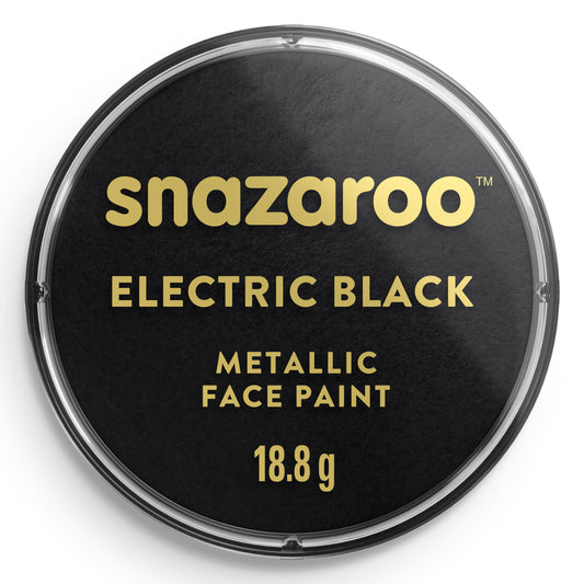 Snazaroo Metallic Gesichts- und Körperfarbe - Schwarz 18 ml