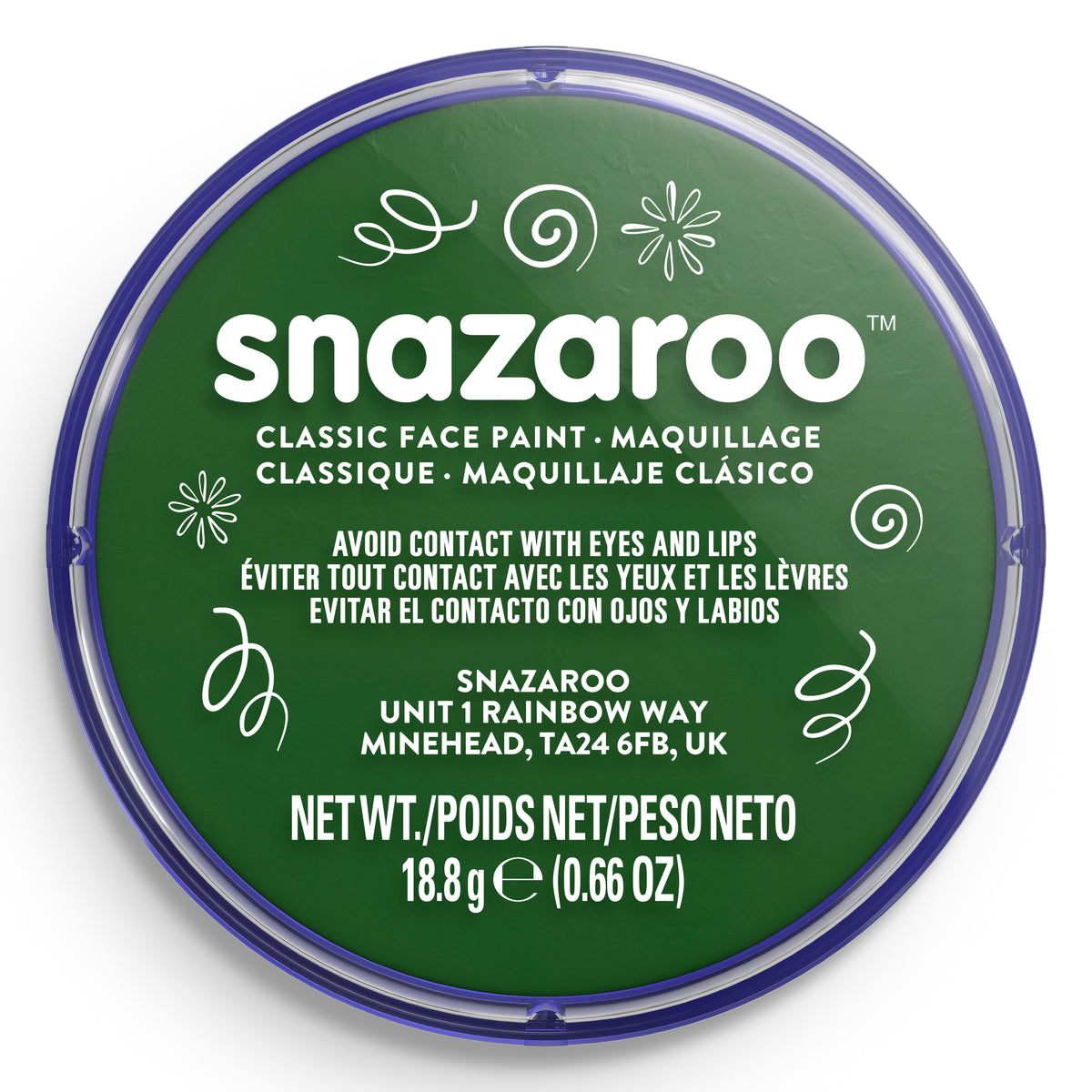 Snazaroo Gesichts- und Körperfarbe - Dunkelgrün 18 ml