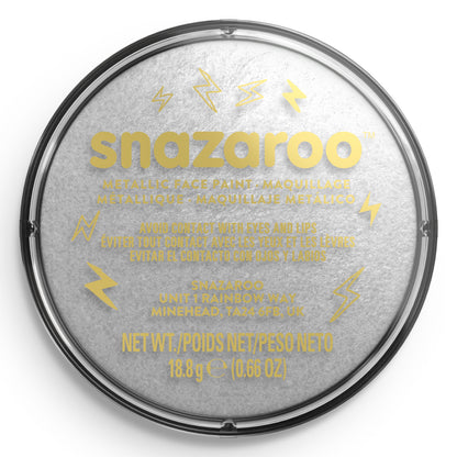 Snazaroo Metallic Körper- und Gesichtsschminke - Silber 18 ml