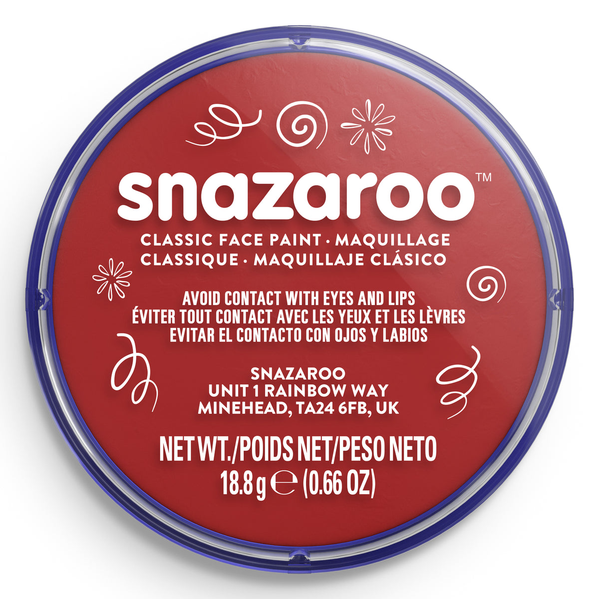 Snazaroo Face and Body Paint - Bordeaux 18 ml