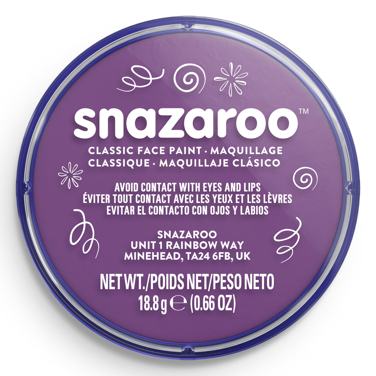 Snazaroo Gesichts- und Körperfarbe - Lila 18 ml