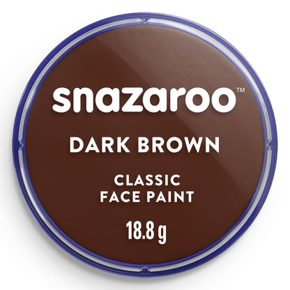 Snazaroo Gesichts- und Körperfarbe - Dunkelbraun 18 ml