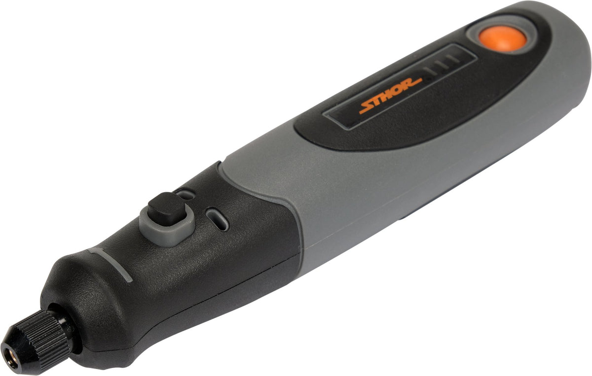 Miniszlifierka Sthor - 3.6V, 10 akcesoriów, akumulator 0,6 ah