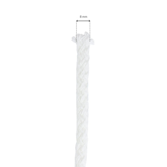 Cotton Cord - 8 mm/1 m white