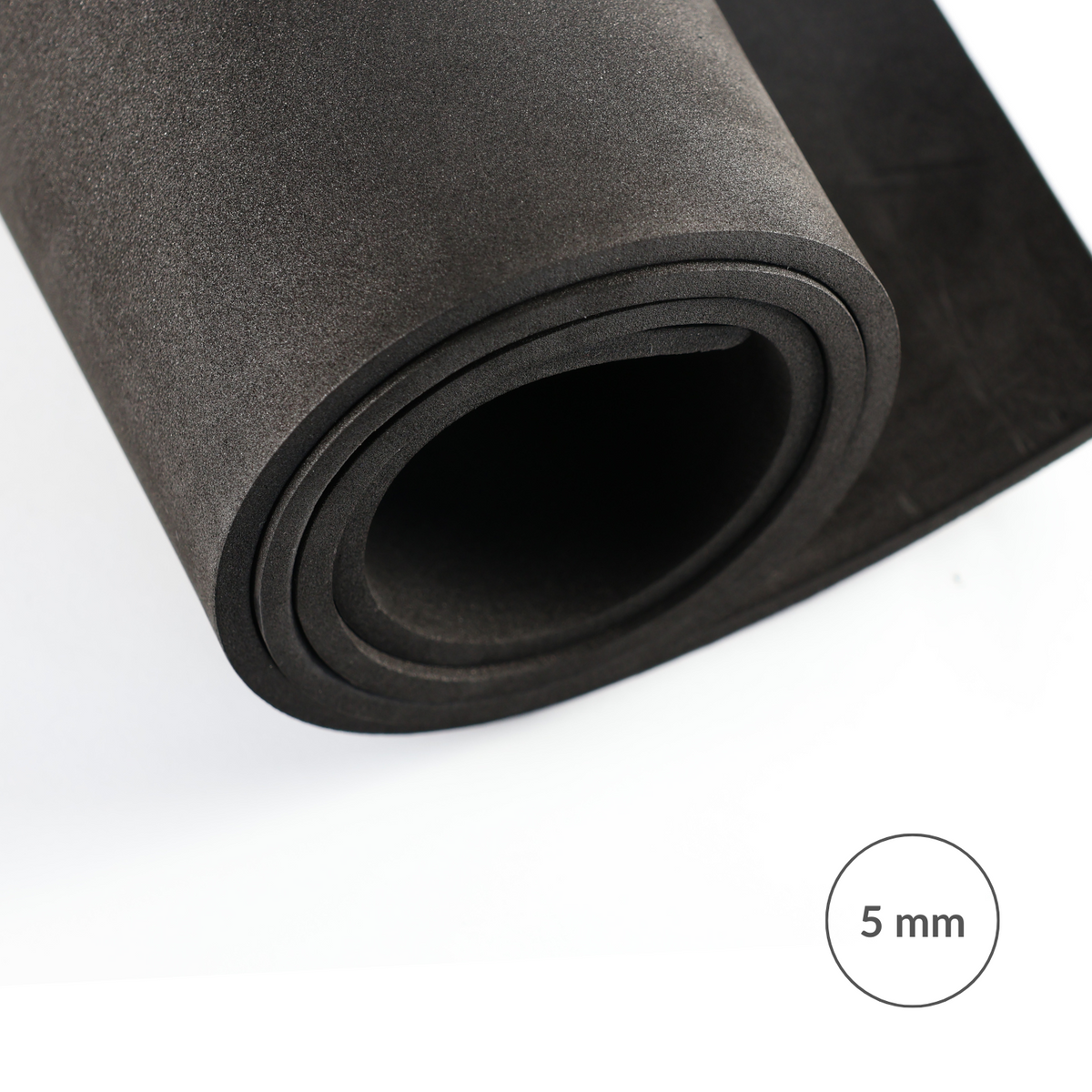 Pianka EVA 65 kg/m3, 5 mm czarna - 200x100 cm