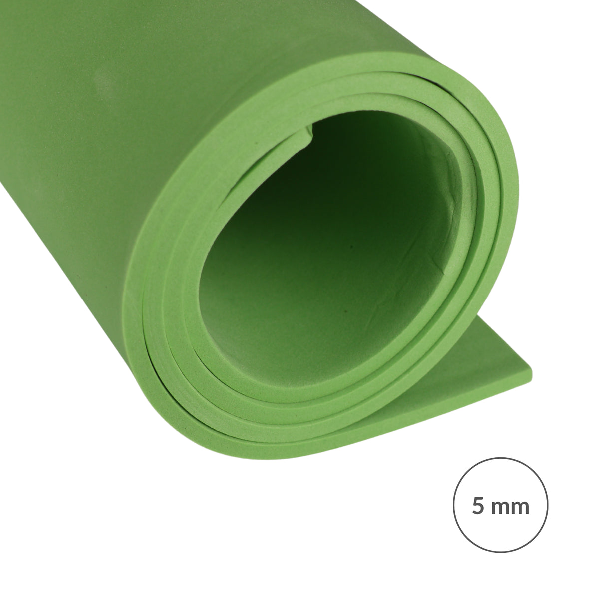 Pianka EVA 65 kg/m3, 5 mm zielona - 50x50 cm