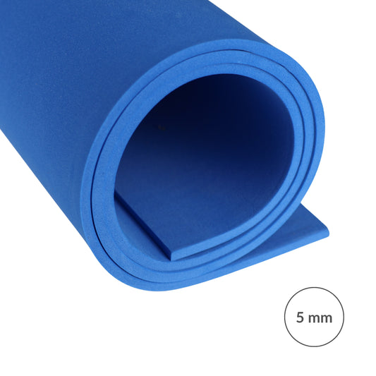 Pianka EVA 65 kg/m3, 2 mm niebieska - 100x50 cm