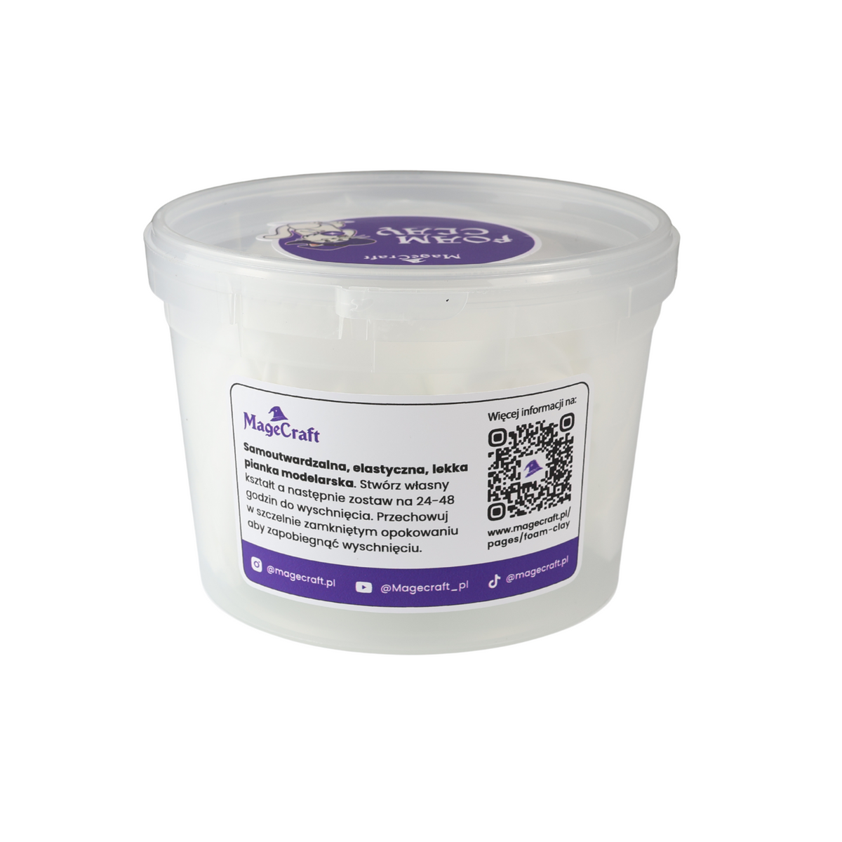 Foam Clay MageCraft - 300 g Biały