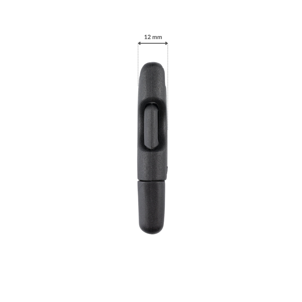 Plastic buckle - 30x67 mm black 1 pc.