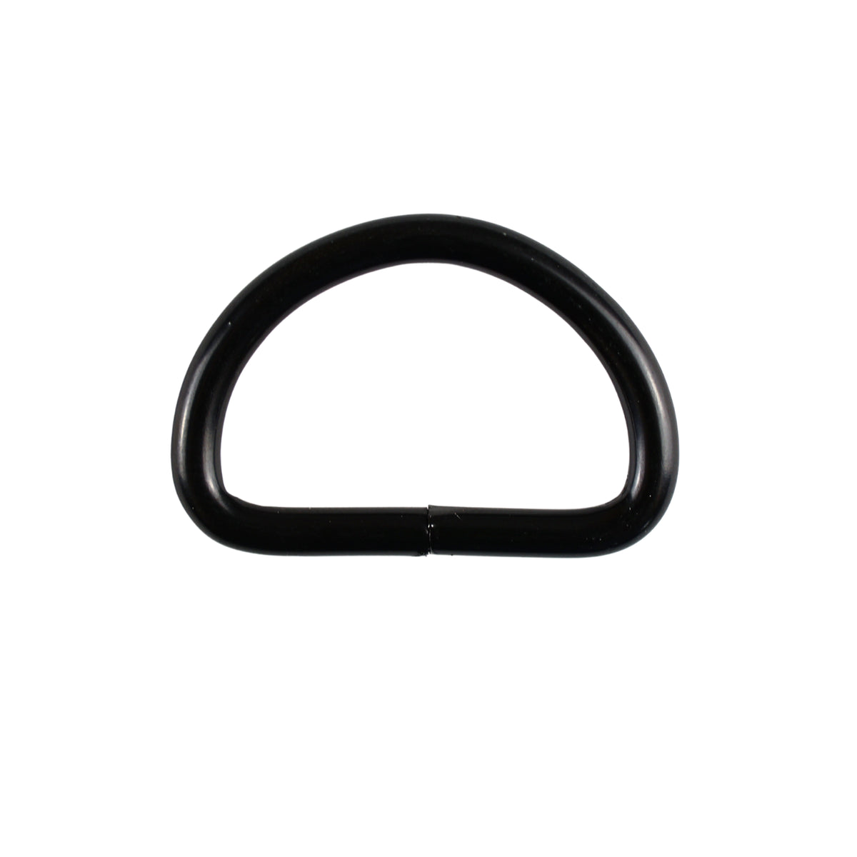 Metal D-ring - 20/12/2,5 mm matte black 1 pc.