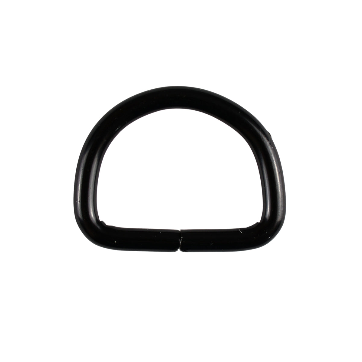 Metall-Halbring - 20/15/3 mm mattschwarz 1 Stk.
