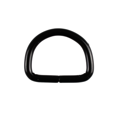 Metall-Halbring - 20/15/3 mm mattschwarz 1 Stk.