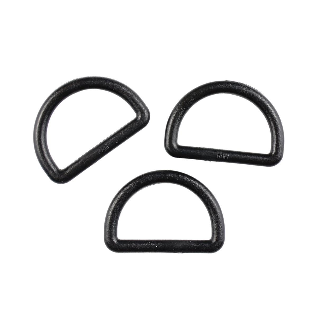 Plastic D-ring - 25/15 mm black 1 pc.