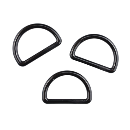 Kunststoff-Halbring - 30/19 mm schwarz 1 Stk.