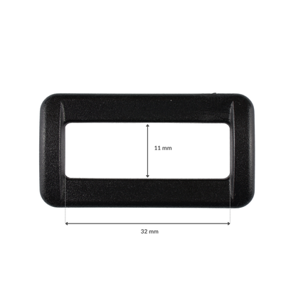 Ramka plastikowa - 32/11 mm czarna 1 szt.