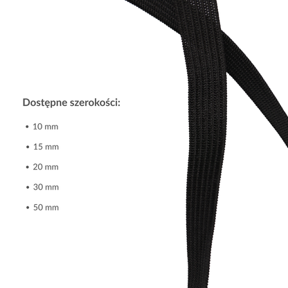 Elastic band - 10 mm/1 m black