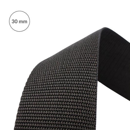 Webbing strap - polypropylene 30 mm/1 m black