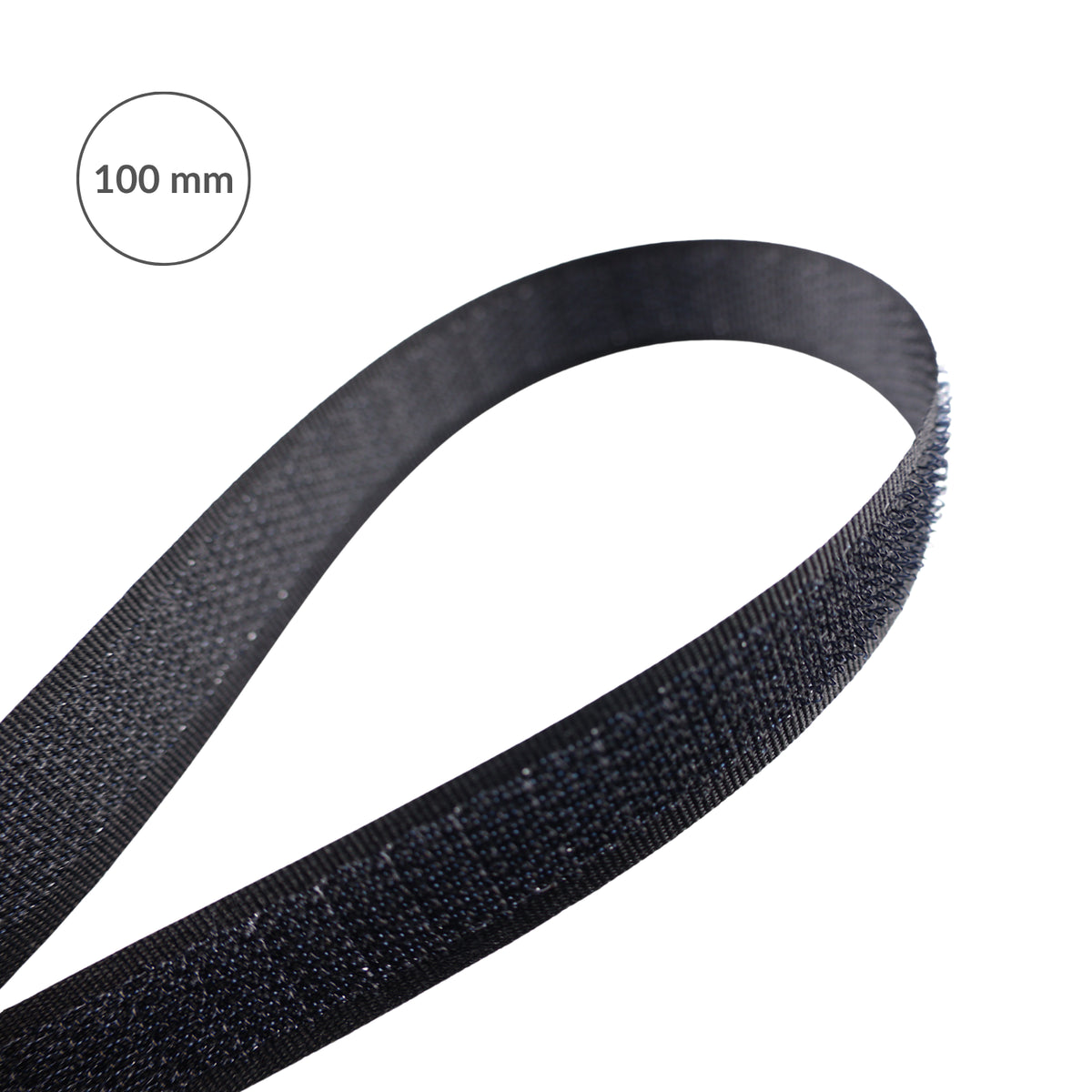 Klettband - Haken 100 mm/1 m schwarz