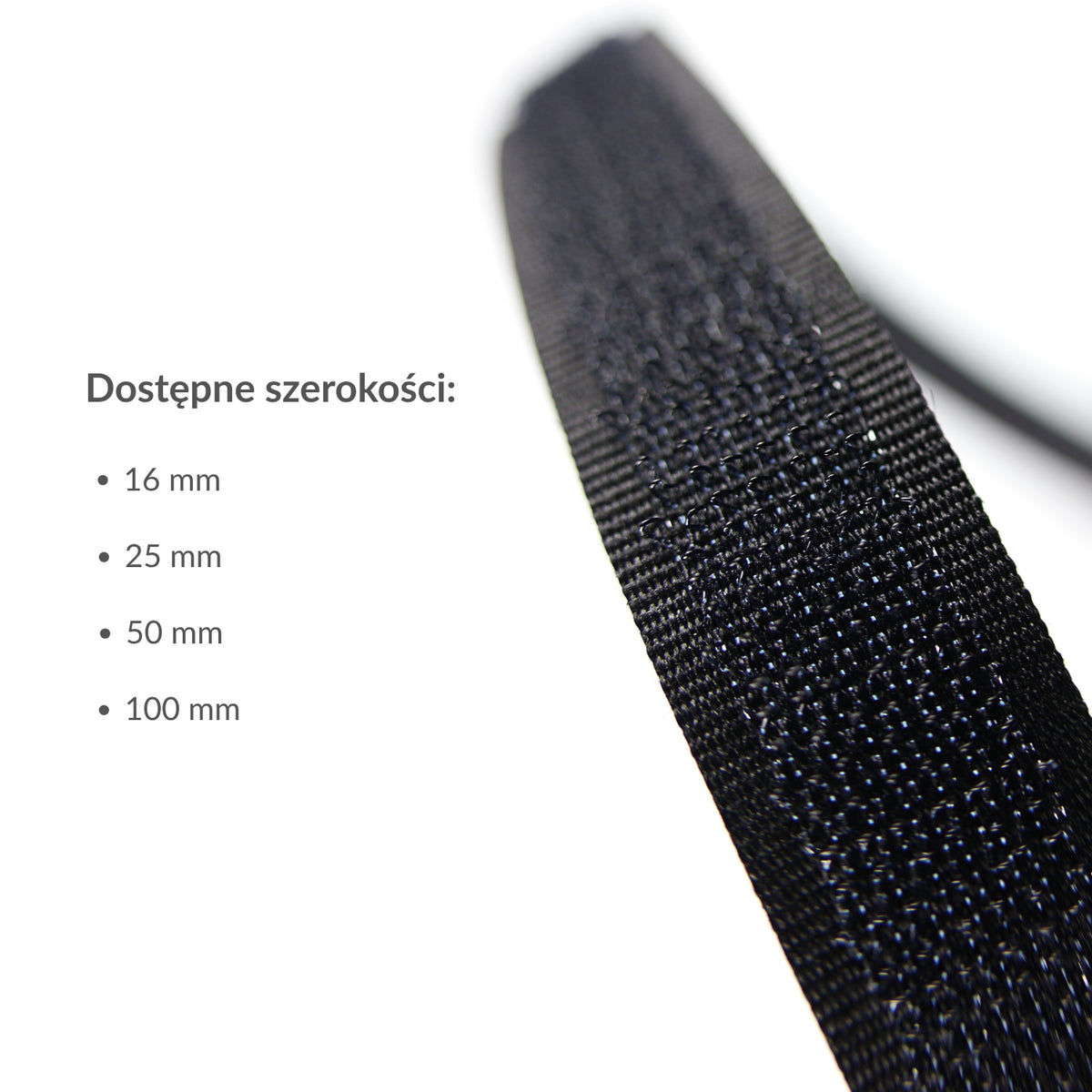 Klettband - Haken 100 mm/1 m schwarz