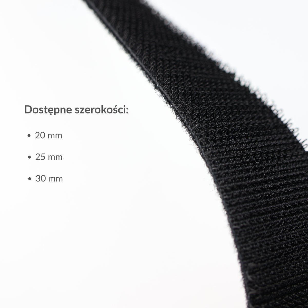 Klettband doppelseitig 25 mm/1 m Nylon schwarz