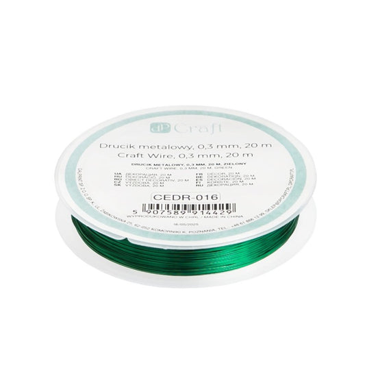 DpCraft Metalldraht - 0,3 mm/20 m grün
