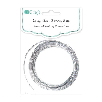 DpCraft Metalldraht - 2 mm/5 m silber