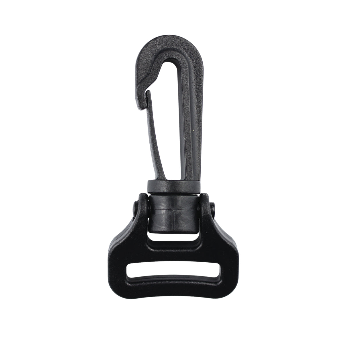 Plastic swivel snap hook - 25 mm black 1 pc.
