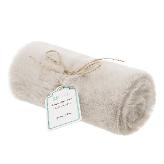 DpCraft plush faux fur - 15 cm/1 m beige
