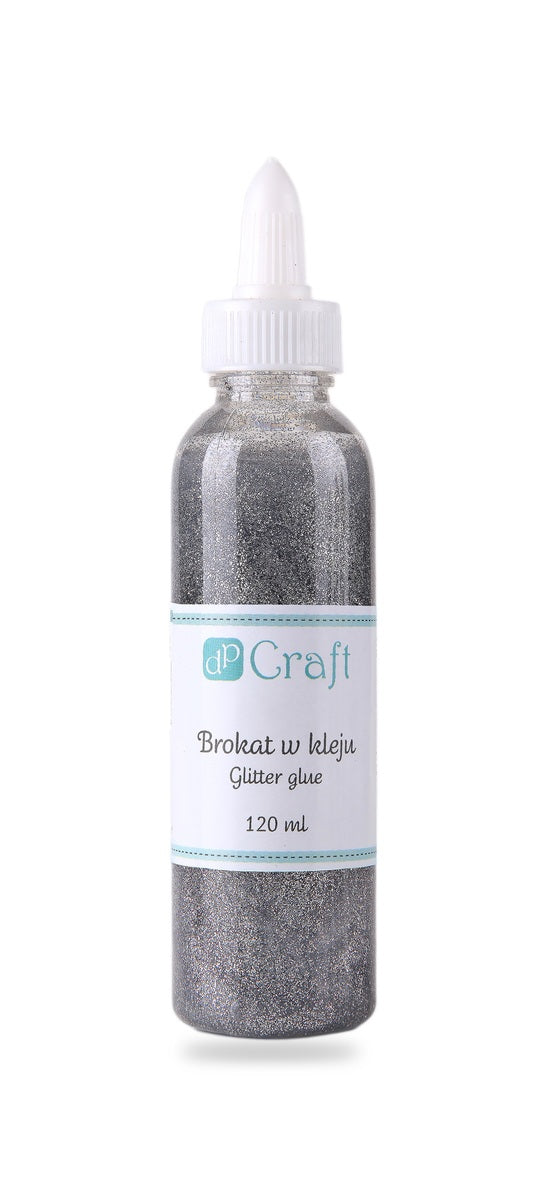 DpCraft Glitzerkleber - 120 ml silber