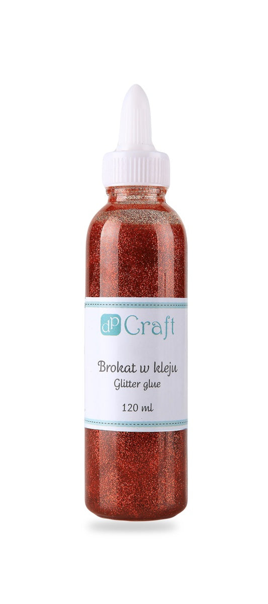 DpCraft Glitzerkleber - 120 ml rot