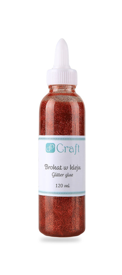 DpCraft Glitzerkleber - 120 ml rot