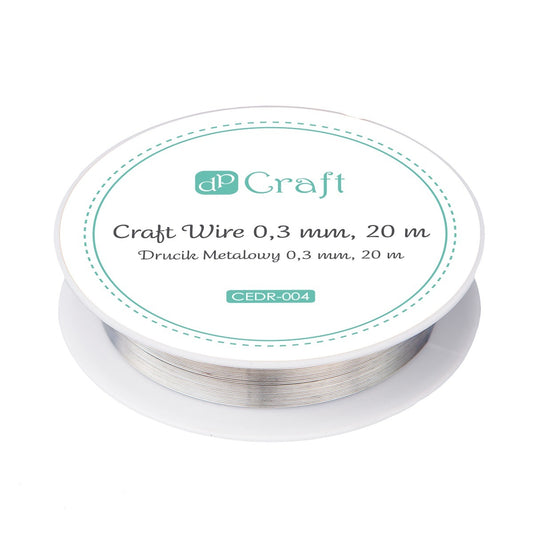 DpCraft metal wire - 0.3 mm/20 m silver